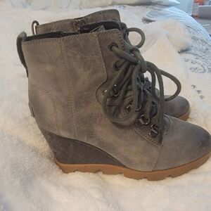 Womens Sorel Joan Uptown Wedge Boots
